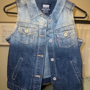 Girl Large Levi denim vest
